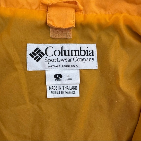COLUMBIA Vintage Sportswear Yellow & Black Zip Up Jacket XL west ridge - Picture 9 of 12